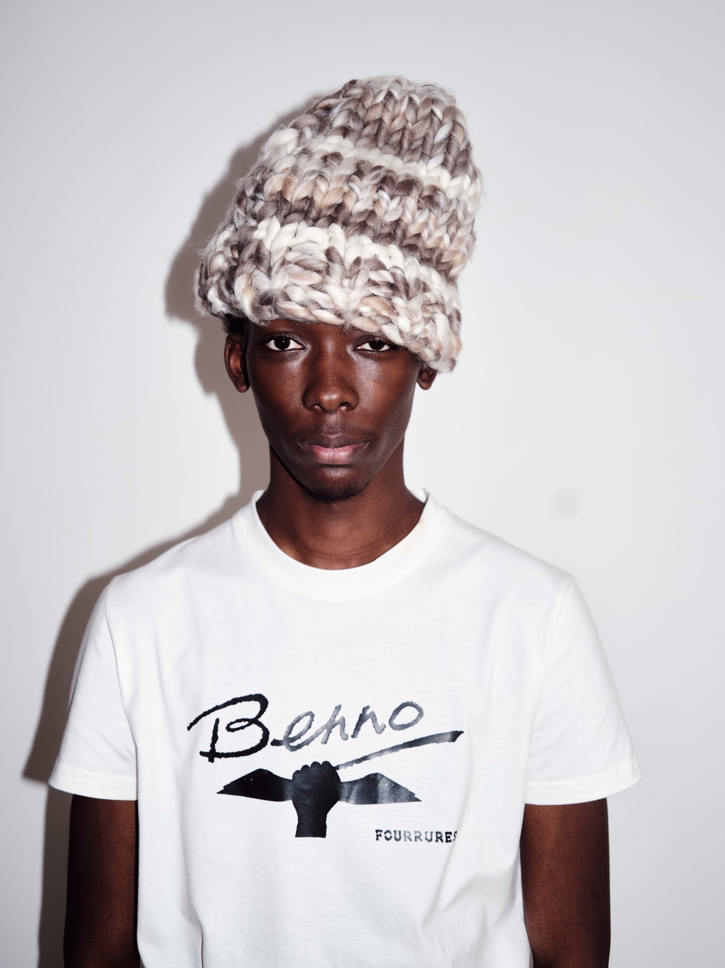 Brown Grey Beanie