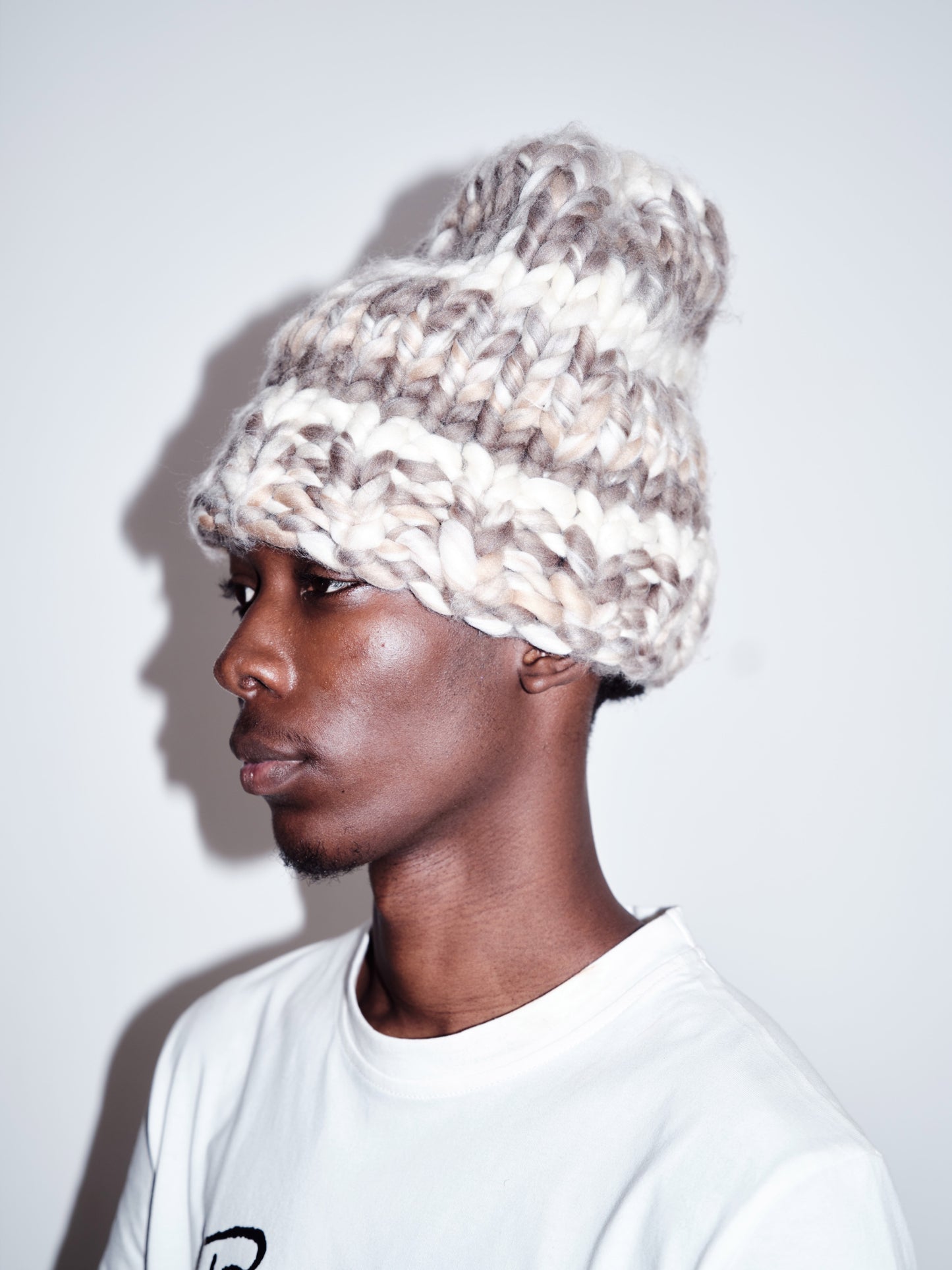 Brown Grey Beanie